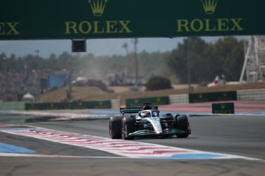 23 Haziran 2022 Le Castellet, Fransa - F1 2022 Fransa GP - George Russell (GBR) Mercedes W13 E Performans