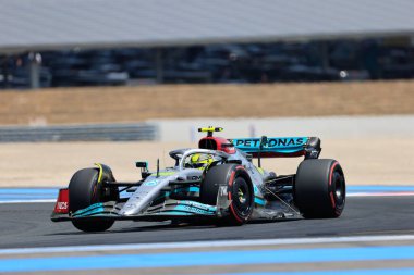 22 Haziran 2022 Le Castellet, Fransa - F1 2022 Fransa GP - ücretsiz uygulama 3 - Lewis Hamilton (GBR) Mercedes W13 E Performans