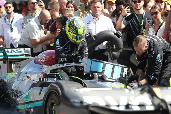 Jul 2022 Castellet France 2022 France Race Celebration Lewis Hamilton — Stockfoto