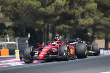 24 Haziran 2022 Le Castellet, Fransa - F1 2022 Fransa GP - Yarış - Charles Leclerc (MON) Ferrari F1-75