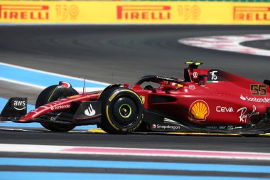 24 Temmuz 2022 Le Castellet, Fransa - F1 2022 Fransa GP - Yarış - Carlos Sainz (SPA) Ferrari F1-75