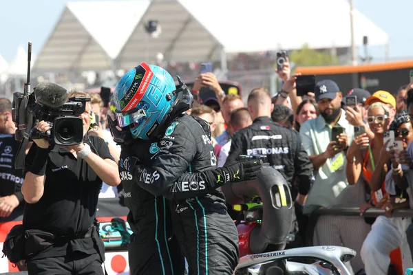 Jul 2022 Castellet France 2022 France Race Celebration George Russell — Foto Stock