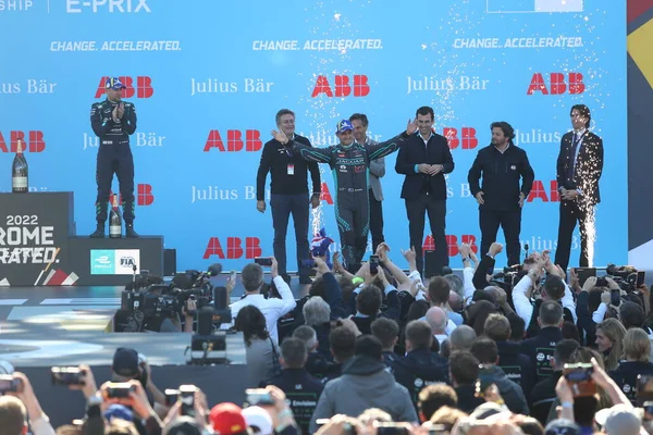 Circuito Cittadino Dell Eur Rome Italy 2022 April Race Podium — стоковое фото