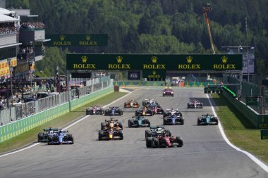 start of the racstart of the race F1 Belgian GP 2022