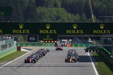 start of the racstart of the race F1 Belgian GP 2022