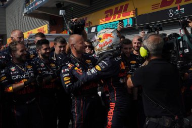 Podium and celebration of the race F1 Belgian GP 2022