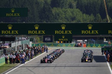 start of the racstart of the race F1 Belgian GP 2022