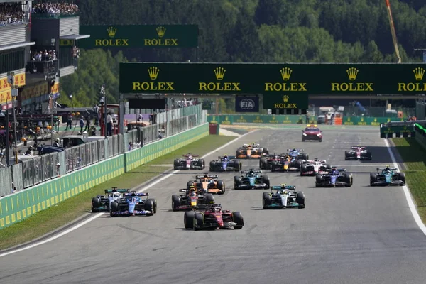 start of the racstart of the race F1 Belgian GP 2022