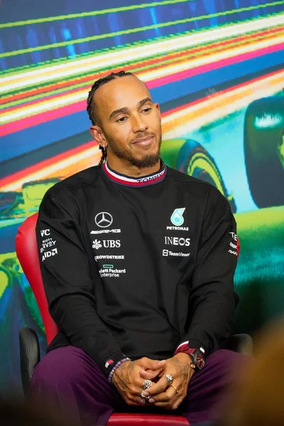 Lewis Hamilton Gbr Mercedes W13 Performans — Stok fotoğraf