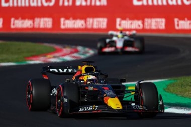 Monza parkının içindeki destekçi