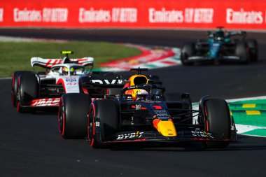 Monza parkının içindeki destekçi