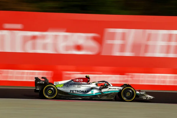 Lewis Hamilton Gbr Mercedes W13 Desempenho — Fotografia de Stock