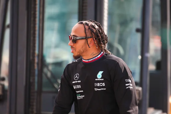 Lewis Hamilton Gbr Mercedes W13 Prestaties — Stockfoto