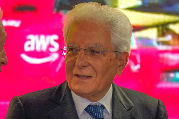 Italiens President Sergio Mattarella Ita — Stockfoto