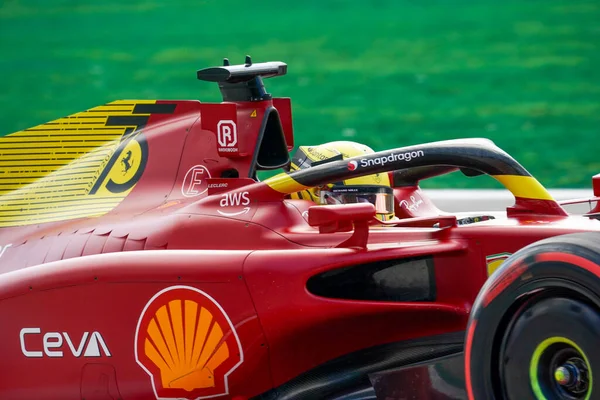 Charles Leclerc Mon Ferrari — Foto Stock