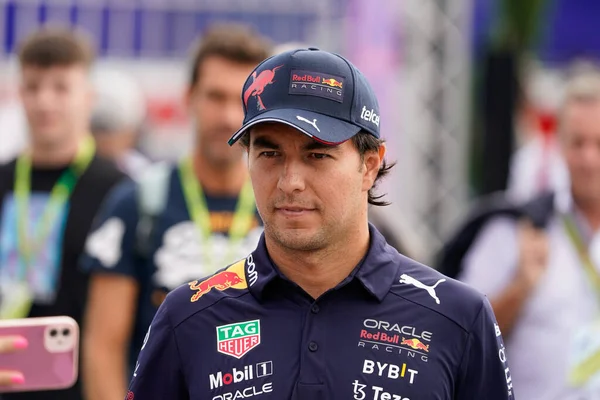 Sergio Perez Mex Redbull Racing Rb18 — Stock fotografie