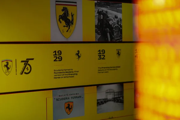 Scuderia Ferrari Speciální Obytný Přívěs Oslavu 75Years Monza 2022 — Stock fotografie