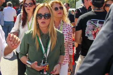 İtalya 'nın yeni başbakanı Fratelli d' Italia 'lı Giorgia Meloni (ITA) - 25 Eylül 2022 tarihinde İtalya' nın seçim gününden sonra