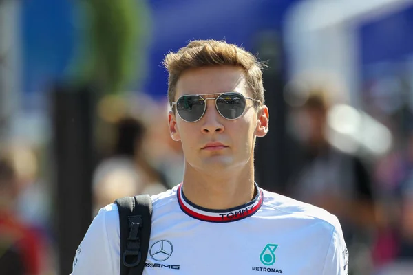 George Russell Gbr Mercedes W13 Performance — Stockfoto