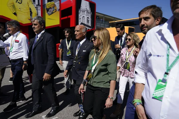 ジョルジア メローニ Ita イタリアのFratelli Italia イタリアの選挙日の後のイタリアの新しいプレミア — ストック写真