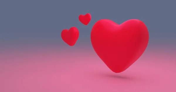 Ein Valentinstag Herzen Hintergrund — Stockfoto