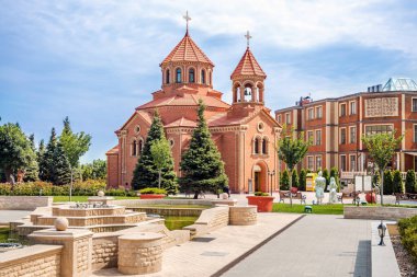 Odessa, Ukrayna - 20 Ağustos 2021: Odessa 'daki Ermeni Havari Kilisesi