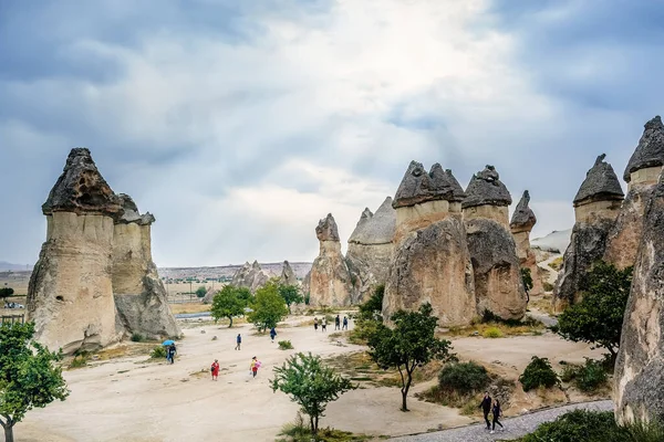 Cappadocia Turkey September 2019 Magic Forms Sandstone Canyon Cappadocia Central — Stock Photo, Image