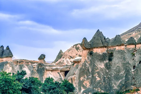 Magic Forms Sandstone Canyon Cappadocia Central Anatolia Region Turkey Asia — Stock Photo, Image