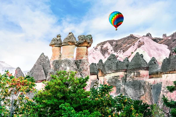 Magic Forms Sandstone Canyon Cappadocia Central Anatolia Region Turkey Asia — Stock Photo, Image