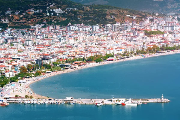 Krásný Panoramatický Výhled Pobřeží Alanya Turecko Stock Obrázky