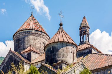 Domes of the ancient Church and monastery of Haghpat, Northern Armenia, Lori region. UNESCO world heritage in Armenia