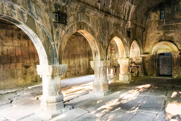 Medieval tombstones in the Sanahin monastery . Armenia