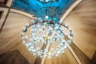 Yerevan, Armenia, 23 th June  2018: Chandelier in the church