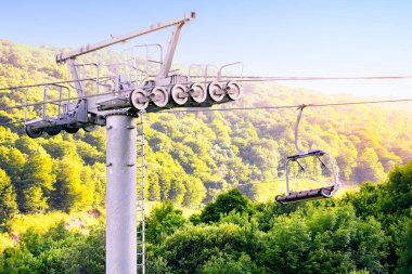Tsakhkadzor 'daki Cableway. Ermenistan