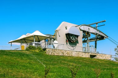 Construction of a cable car and reversible aerial tramway. Armenia