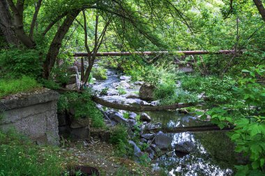  Güzel doğa, dağ nehri