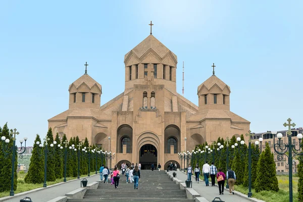 Arménie Jerevan Květen 2017 Katedrála Gregorije Světlonoše — Stock fotografie