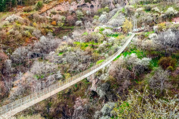 Висячий Мост Хндзёреске Армения — стоковое фото