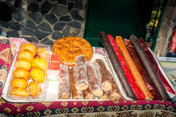 Bazar Cerca Del Antiguo Templo Garni — Foto de Stock