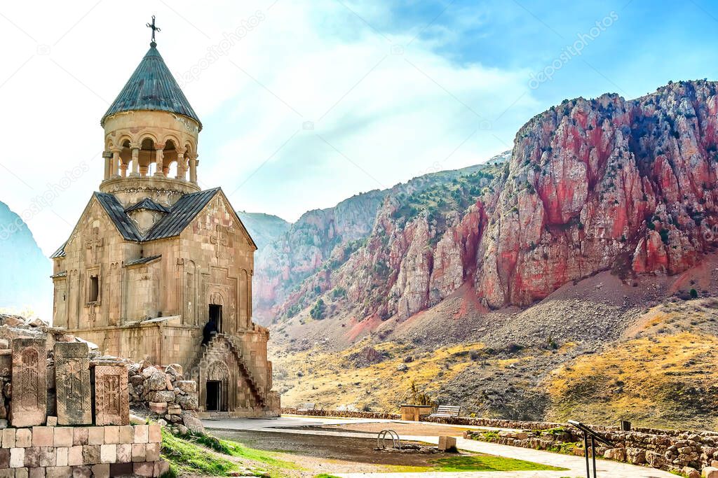 The medieval monastery of Noravank in Armenia. Was founded in 1205