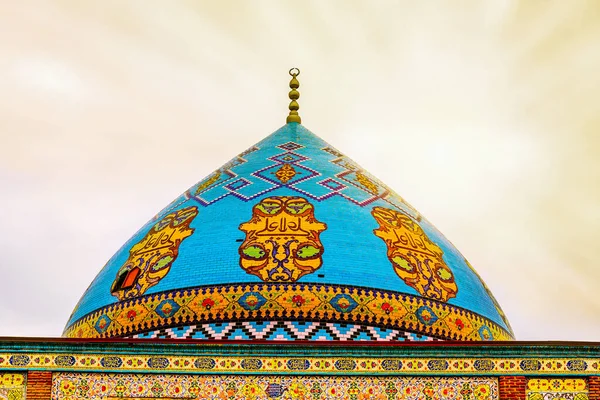 Blue mosque.Yerevan. Decorated cupola