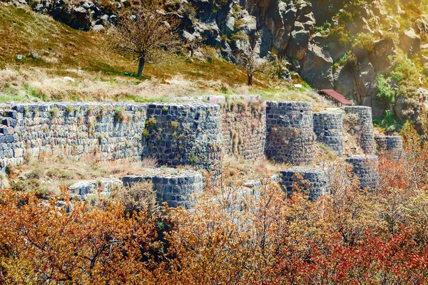 Ruins of a fortress in Bjni. Armenia
