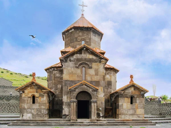 Iglesia Apostólica Medieval Cerca Ereván Tonificada — Foto de Stock