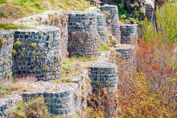 Ruins of a fortress in Bjni. Armenia