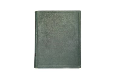 yaşlı kapalı beyaz zemin üzerine izole kitap.