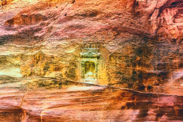 Rose City Petra Jordan One New Seven Wonders World — Fotografia de Stock