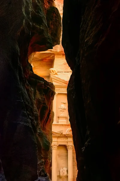 Arquitectura Templo Petra — Foto de Stock