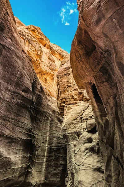 Gorge Rose City Petra Jordan One New Seven Wonders World — Fotografia de Stock