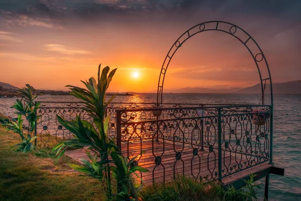 Beautiful Sunset Lake Sevan Armenia — Stock Photo, Image