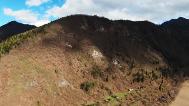 Sur Chemin Borjomi Vue Aérienne Été Vue Ariale Montagne — Video